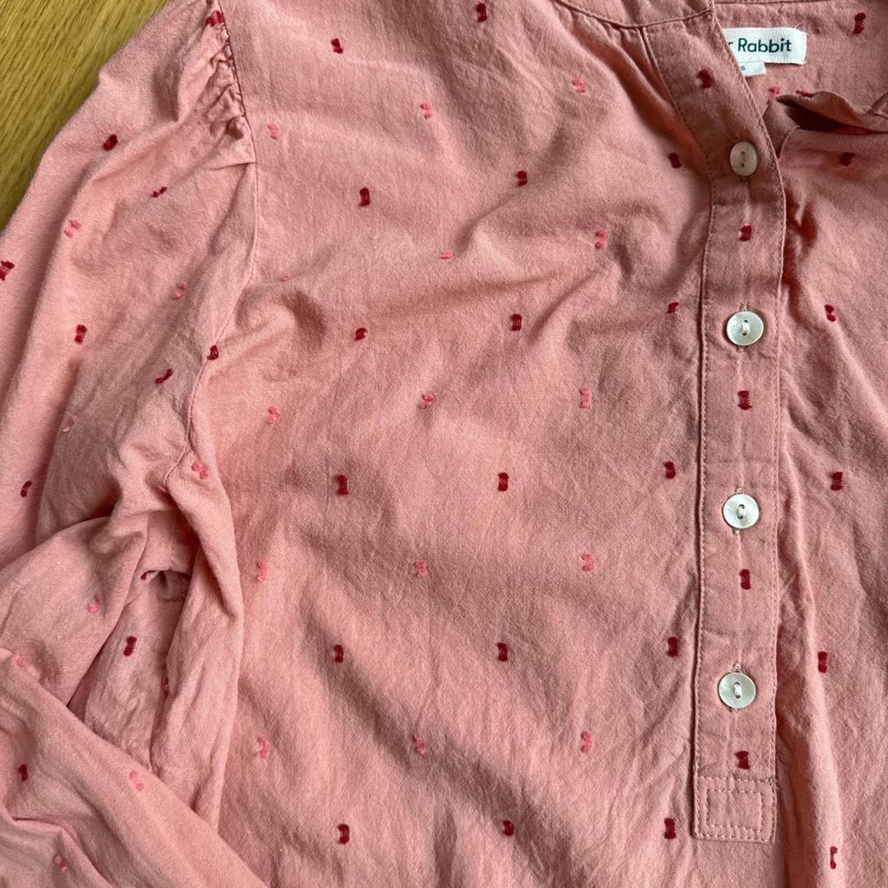 Roller Rabbit Pink Patterned Blouse - image 4